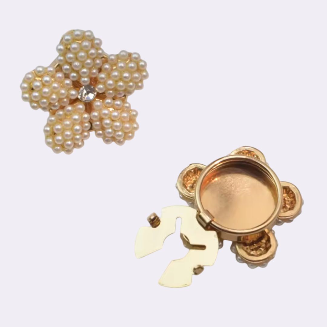 Golden Petal – Floral Brooch to Elevate Your Shirt