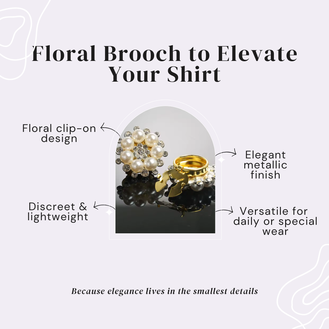 Luna Clip – Floral Brooch to Elevate Your Shirt