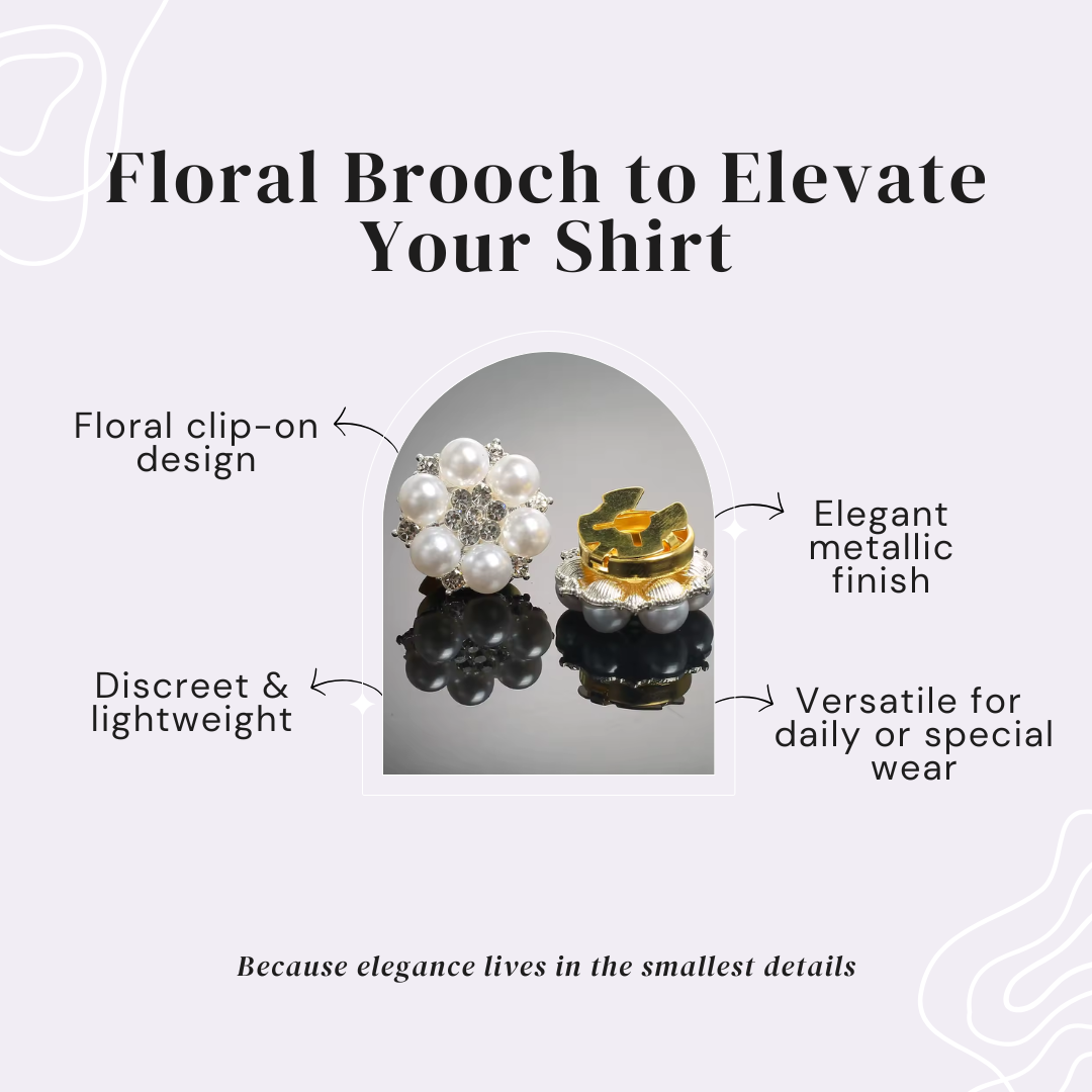 Golden Knot – Floral Brooch to Elevate Your Shirt
