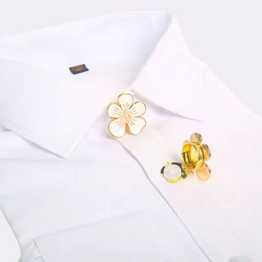 Silk Bloom – Floral Brooch to Elevate Your Shirt