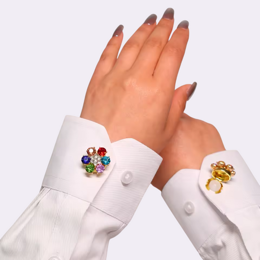 Halo Bloom – Floral Brooch to Elevate Your Shirt
