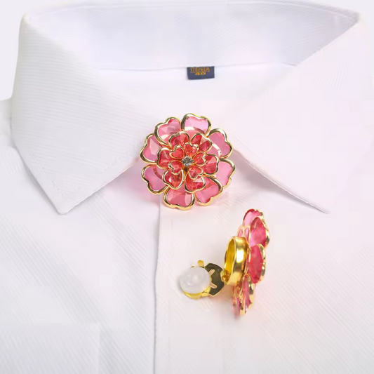 Pearl Whisper – Floral Brooch to Elevate Your Shirt