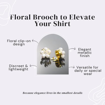 Celeste Twist – Floral Brooch to Elevate Your Shirt