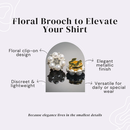 Golden Knot – Floral Brooch to Elevate Your Shirt